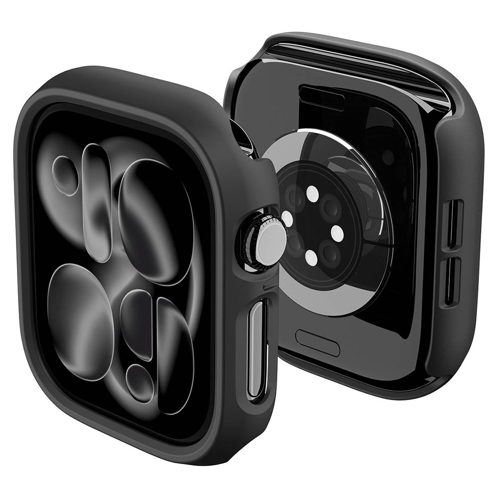 Spigen Thin Fit-fodral för Apple Watch 12 46mm, Svart ACS11890