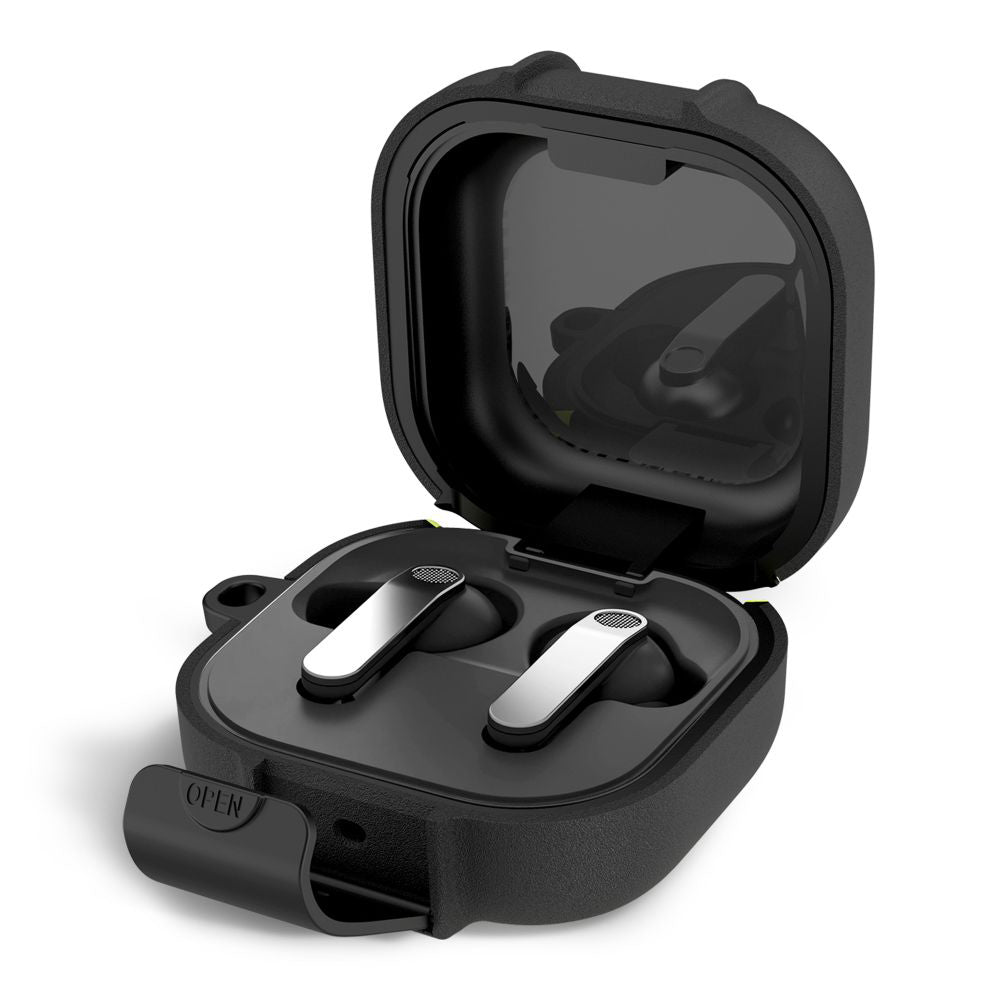 Tech-Protect Slim Hook fodral för Samsung Galaxy Buds4 / Buds4 Pro, Svart