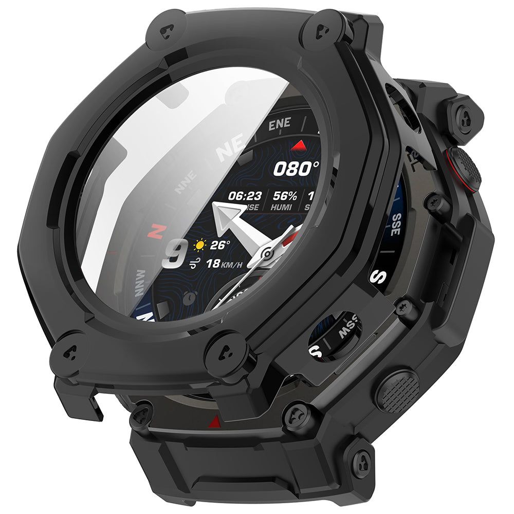 Techsuit Defense360 Pro skal för Amazfit T-Rex 3 Pro 48mm, Svart