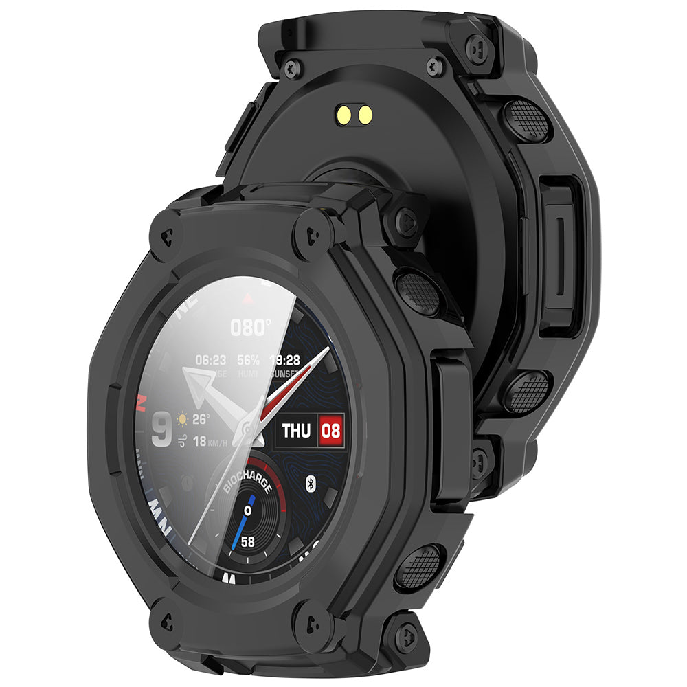 Techsuit Defense360 Pro skal för Amazfit T-Rex 3 Pro 48mm, Svart