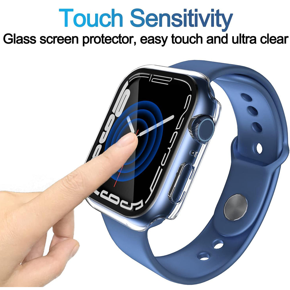Techsuit Defense360 Pro-fodral för Apple Watch 7 41mm-serien, Transparent