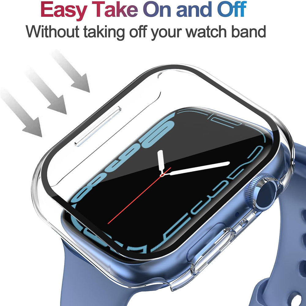 Techsuit Defense360 Pro-fodral för Apple Watch 7 41mm-serien, Transparent