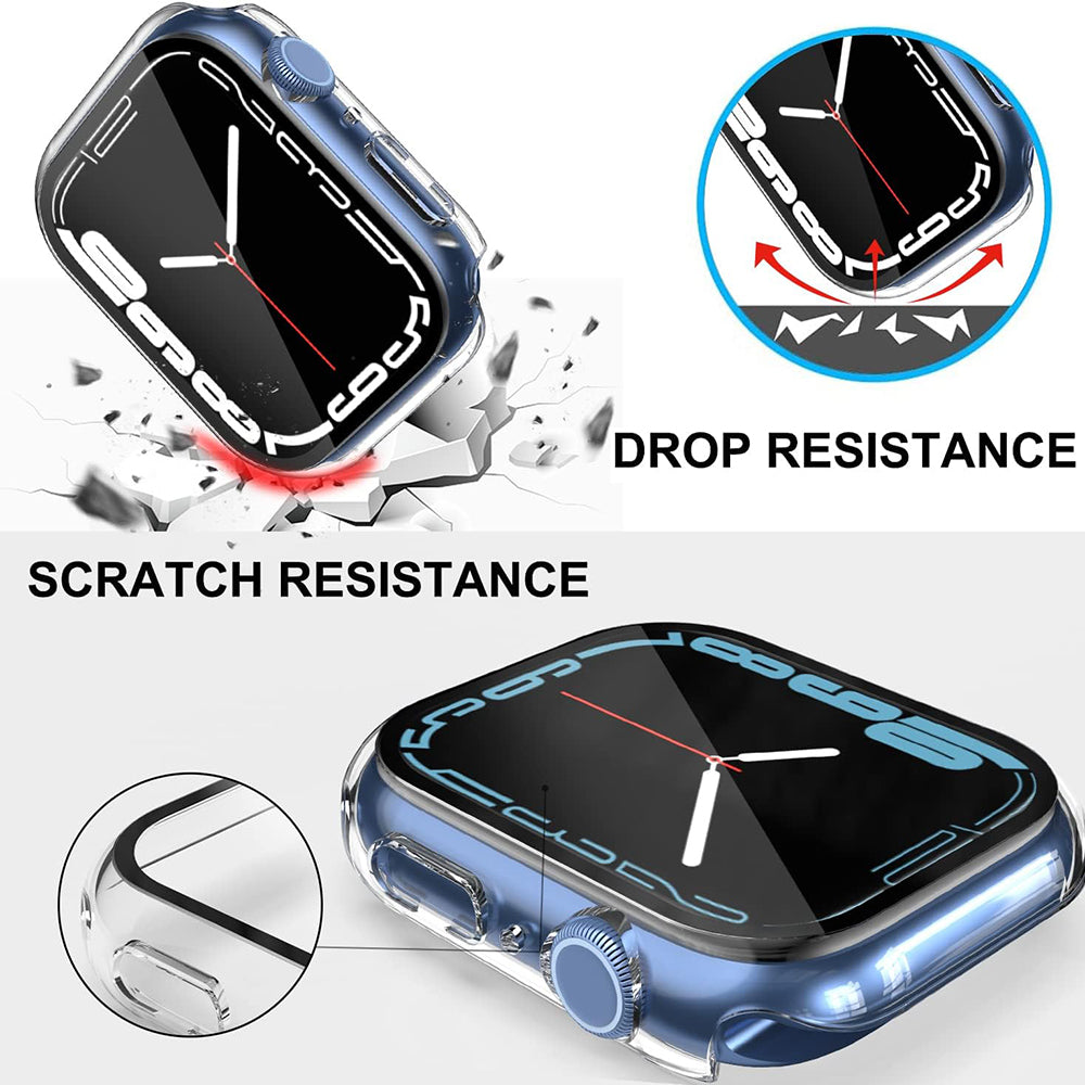 Techsuit Defense360 Pro-fodral för Apple Watch 7 41mm-serien, Transparent