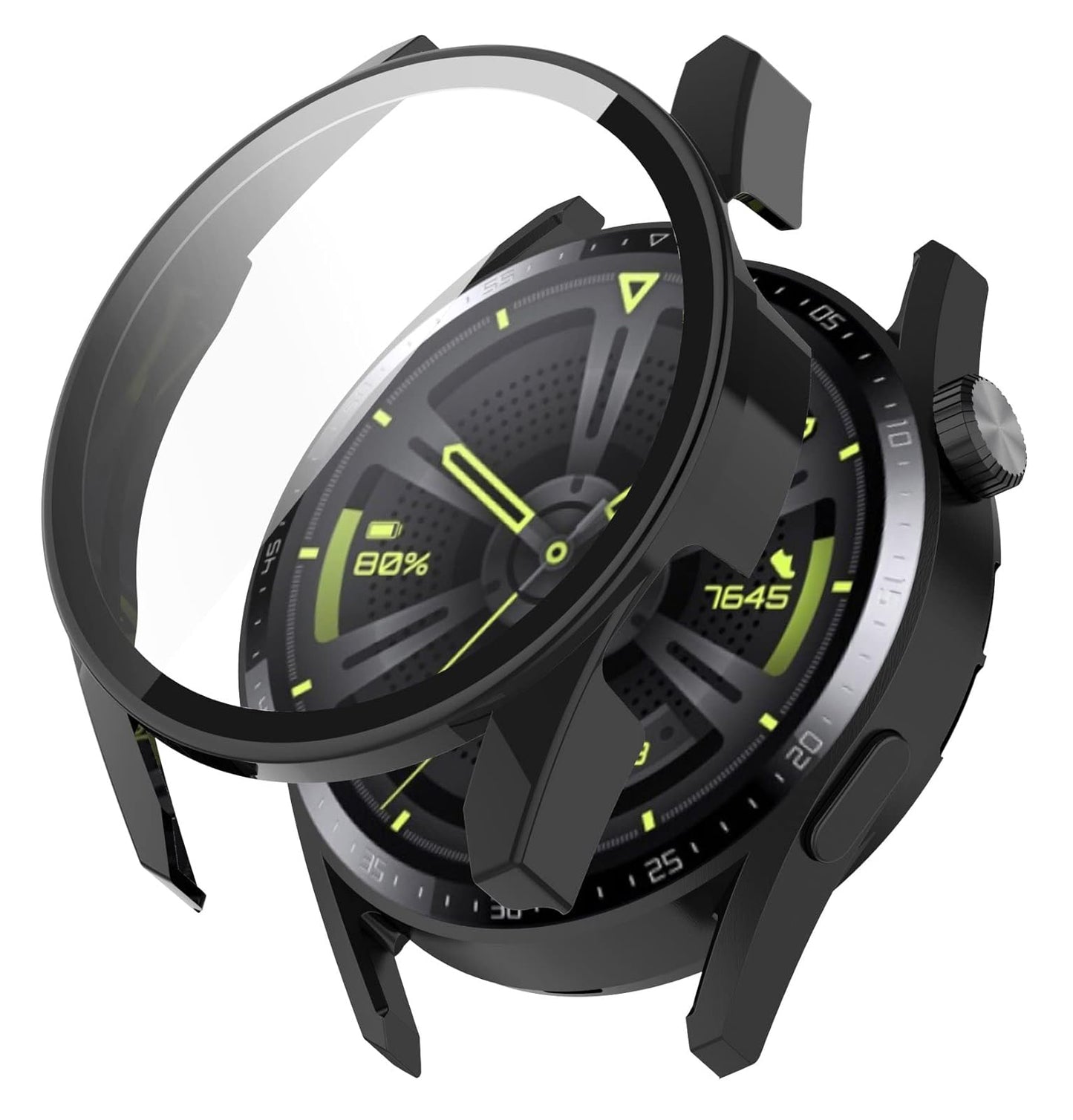 Techsuit Defense360 Pro-fodral för Huawei Watch GT 3 46mm, Svart