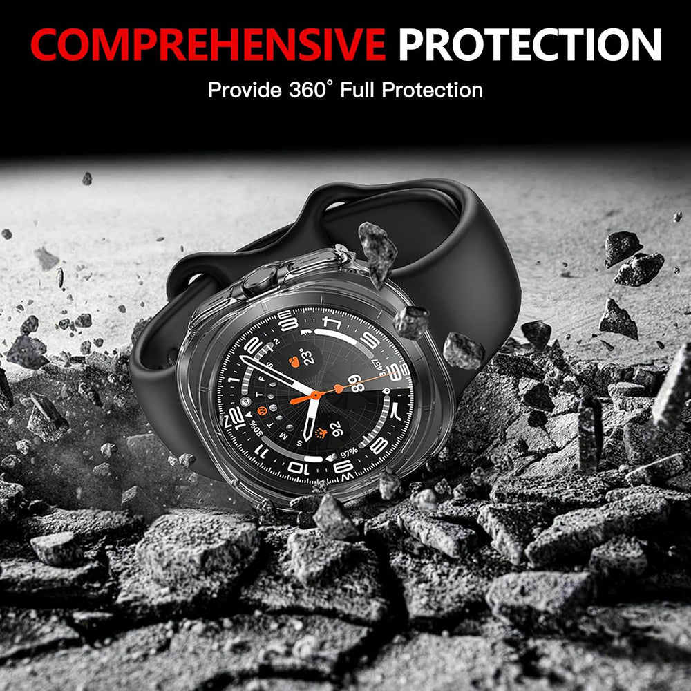 Techsuit Defense360 Pro-fodral för Samsung Galaxy Watch Ultra, Transparent