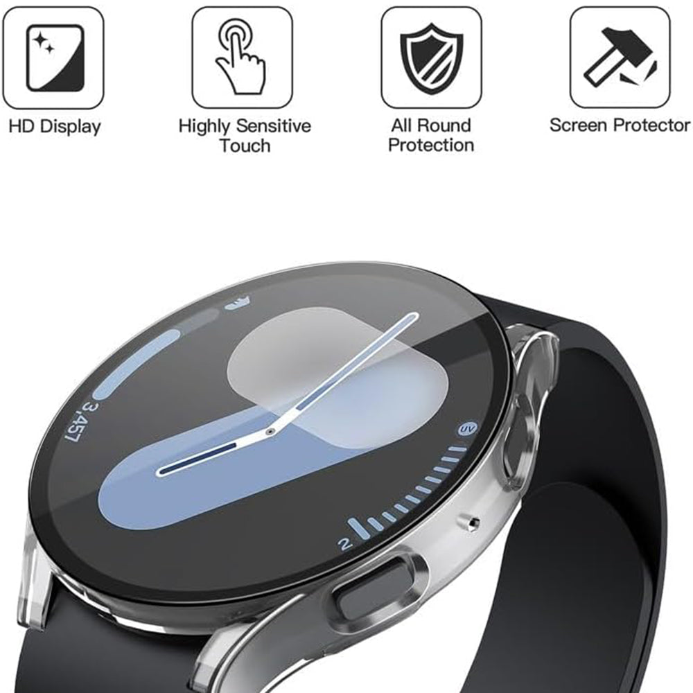 Techsuit Defense360 Pro-fodral för Samsung Galaxy Watch7 40mm, Transparent