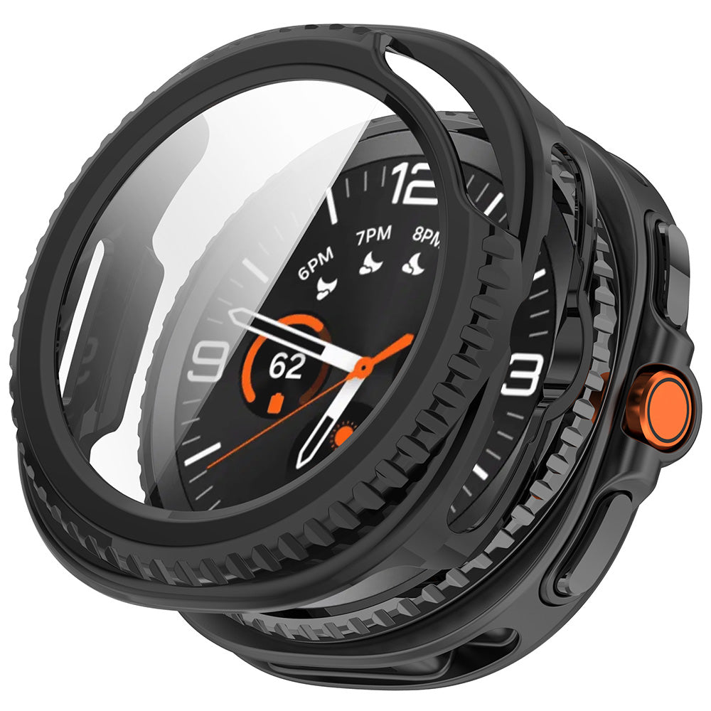 Techsuit Defense360 Pro-fodral för Samsung Galaxy Watch8 Classic, svart