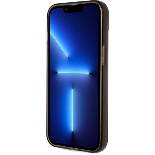 TPU-skal Karl Lagerfeld IML för Apple iPhone 14 Plus, Ikonik NFT, Svart Transparent KLHCP14MHNIKTCK