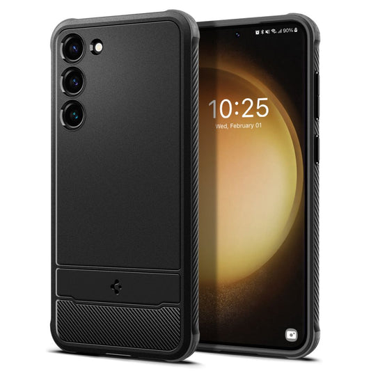 Fodral till Samsung Galaxy S23 S911, Spigen, Rugged Armour, Svart ACS05711