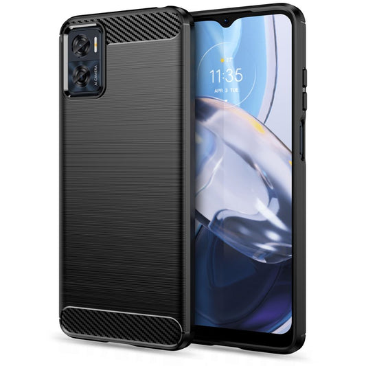 Fodral till Motorola Moto E22i / E22, Tech-Protect, Carbon, Svart