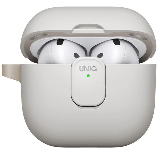 UNIQ Clyde fodral för Apple AirPods 4, Grå Beige