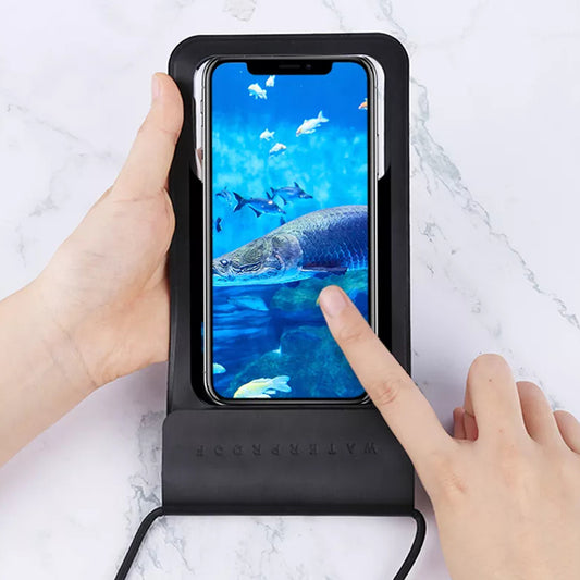 Universellt vattentätt fodral för telefon max. 6,8 tum, Techsuit, TWC1, Silver