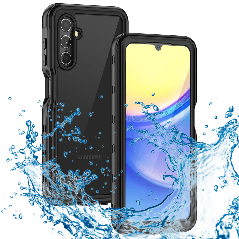 Vattentät fodral för Samsung Galaxy A15 5G A156 / A15 A155, ShellBox, Svart