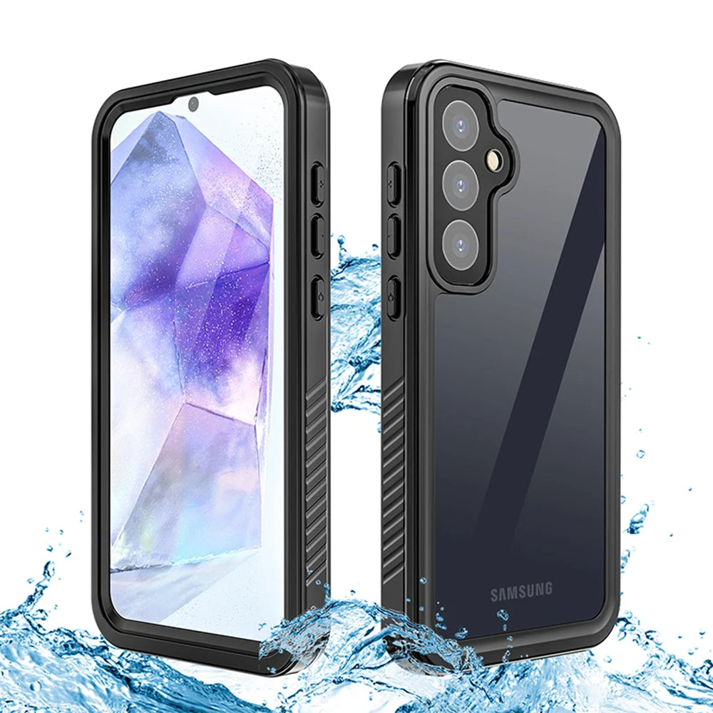 Vattentät fodral för Samsung Galaxy A55 5G A556, ShellBox, Svart