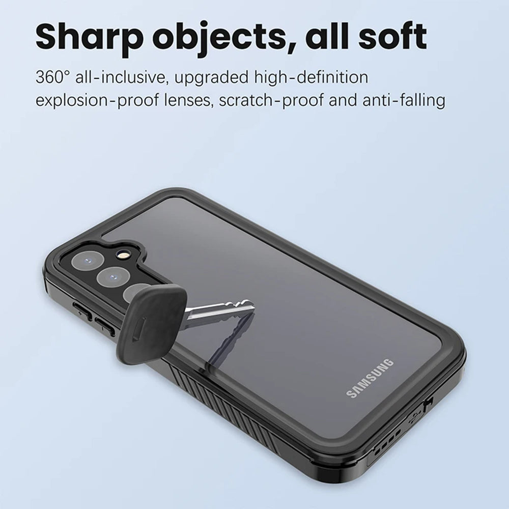 Vattentät fodral för Samsung Galaxy A55 5G A556, ShellBox, Svart