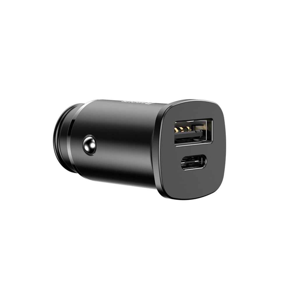 Billaddare Baseus Square PPS, 30W, 5A, 1 x USB-A - 1 x USB-C, Svart CCALL-AS01