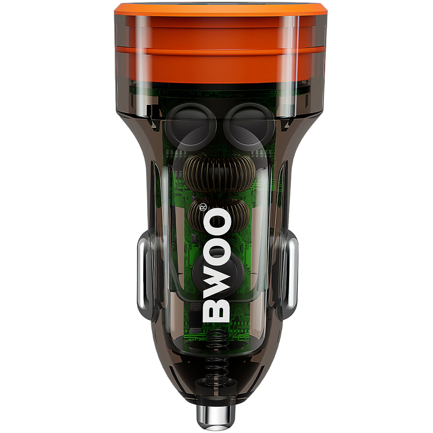 Billaddare BWOO BO-CC85, 38W, 3A, 1 x USB-A - 1 x USB-C, Svart