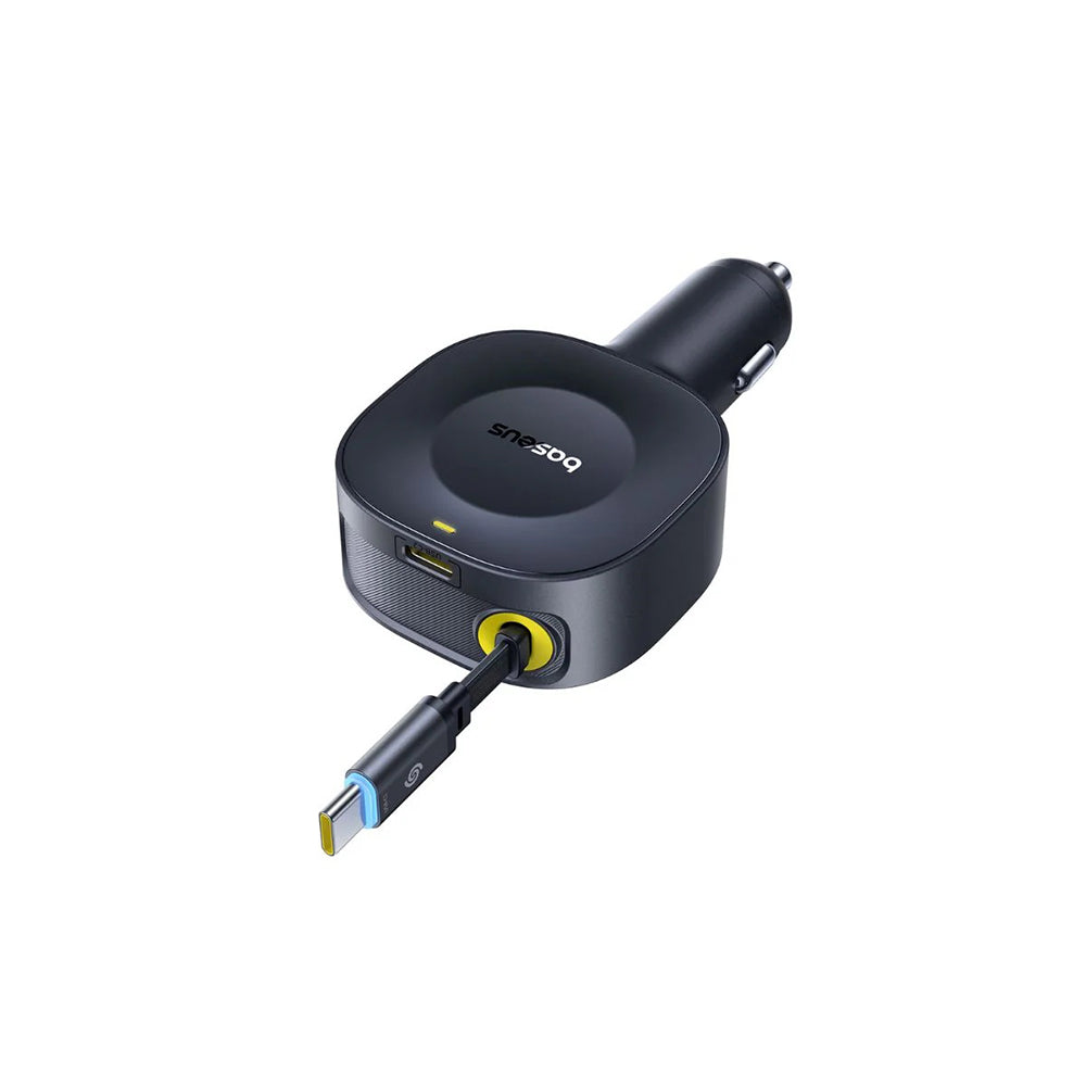 Bil laddare med USB-C kabel Baseus PrimeTrip VR2, 30W, 3A, 1 x USB-C, Svart C0206400