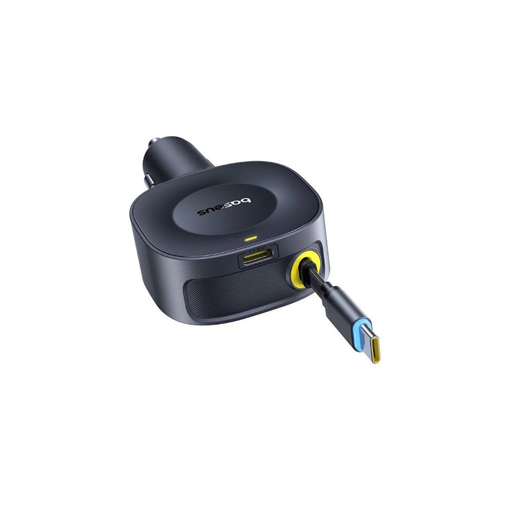 Bil laddare med USB-C kabel Baseus PrimeTrip VR2, 30W, 3A, 1 x USB-C, Svart C0206400
