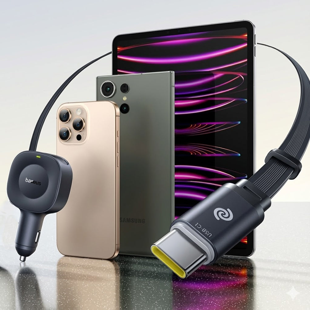 Bil laddare med USB-C kabel Baseus PrimeTrip VR2, 30W, 3A, 1 x USB-C, Svart C0206400