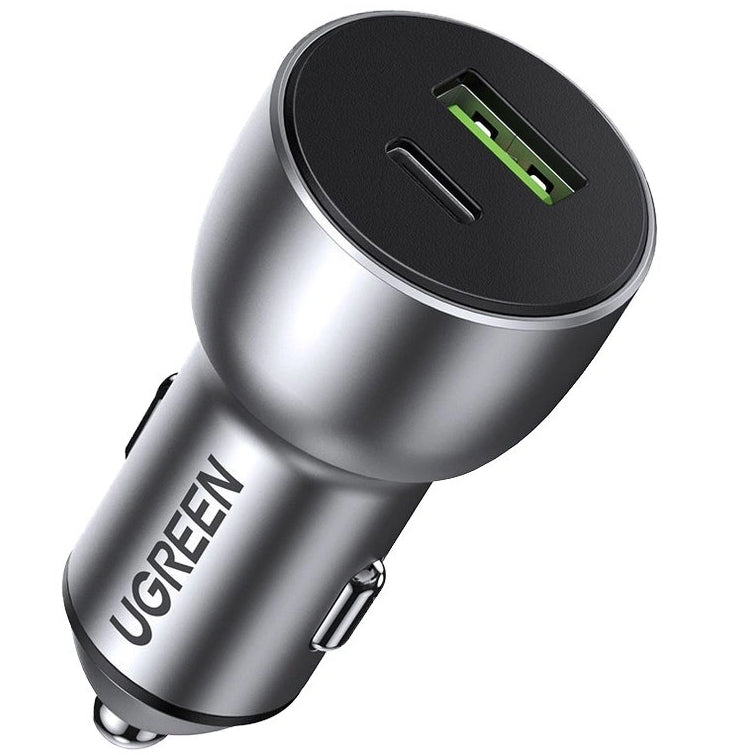 Billaddare UGREEN CD213, 36W, 3A, 1 x USB-A - 1 x USB-C, Grå