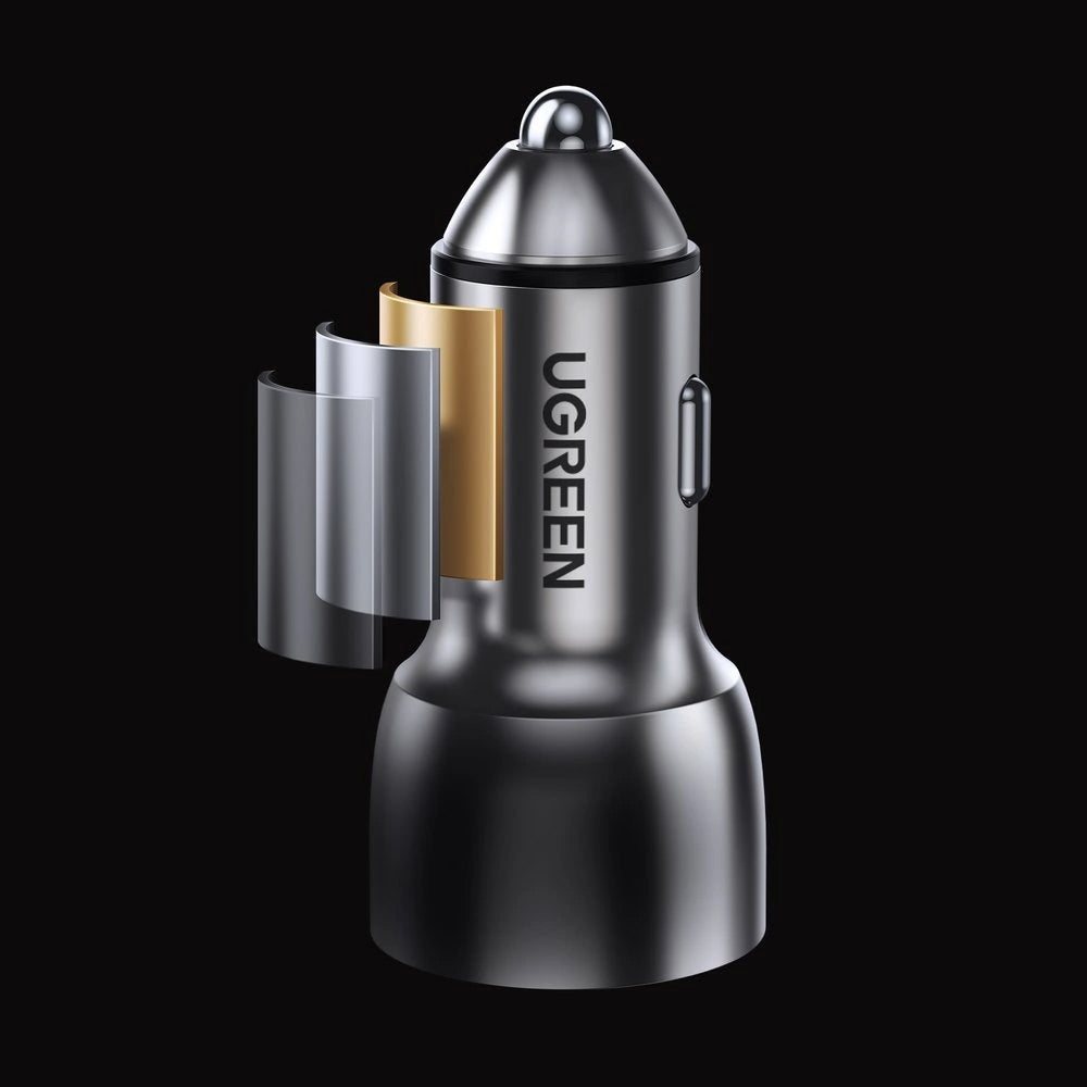 Billaddare UGREEN CD213, 36W, 3A, 1 x USB-A - 1 x USB-C, Grå