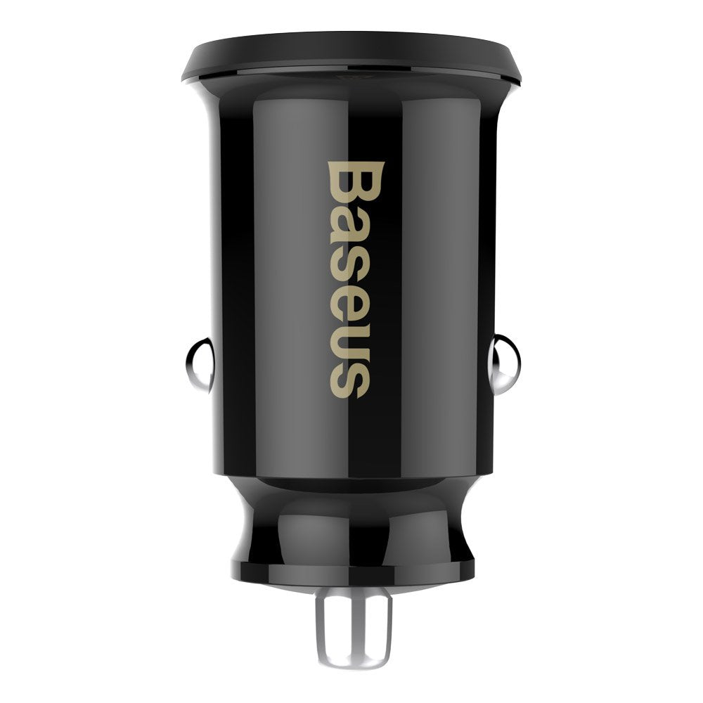 Billaddare Baseus Grain, 10W, 2,4A, 2 x USB-A, svart CCALL-ML01