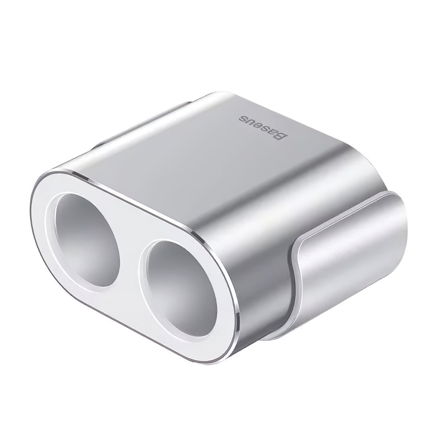 Baseus högeffektiv billaddare, 95W, 2,1A, 2 x förlängning för cigarettändare - 2 x USB-A, silver CRDYQ-0S