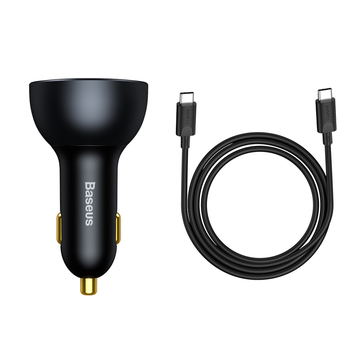 Billaddare med USB-C-kabel Baseus Qualcomm, 160W, 3A, 1 x USB-A - 2 x USB-C, Grå TZCCZZM-0G