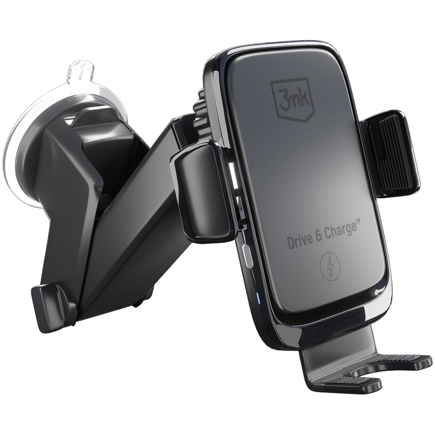 Trådlös Bil Laddare 3MK Drive&Charge, 15W, 1.67A, Svart