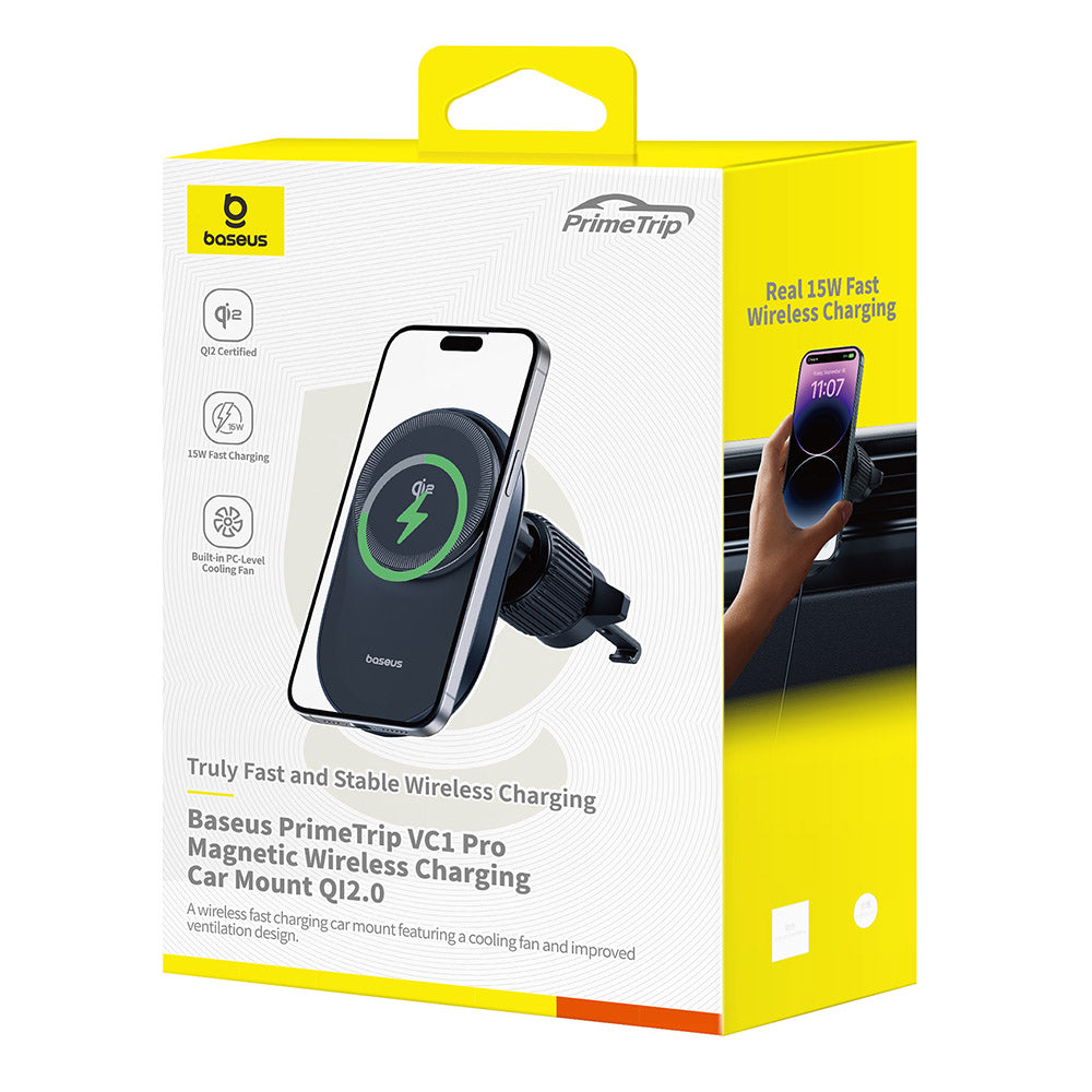 Trådlös Bil Laddare Baseus PrimeTrip VC1 Pro, 15W, 1.67A, Svart C40141000111-00