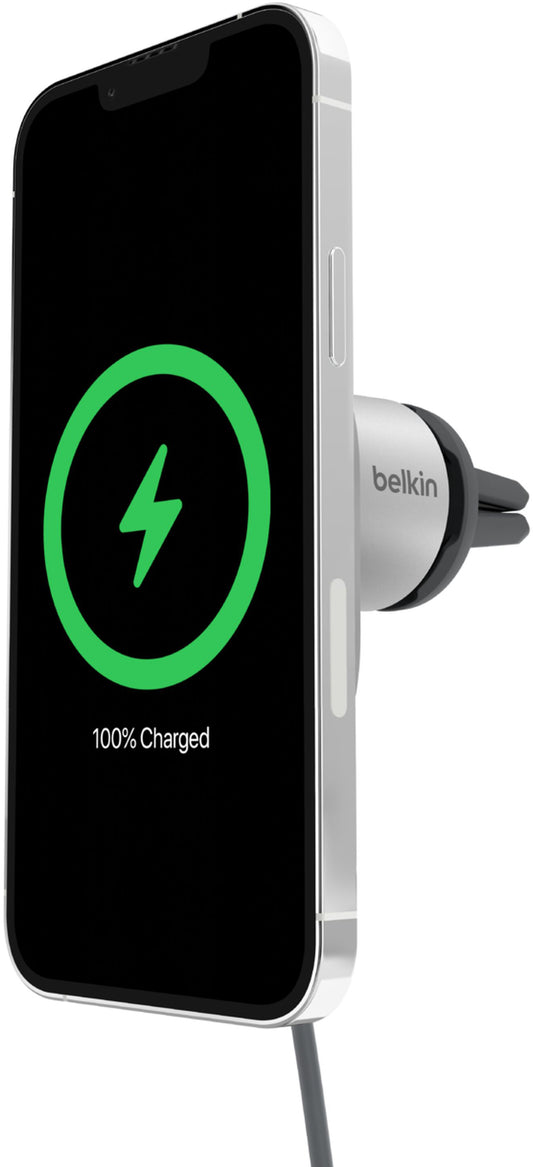 Belkin BoostCharge Pro trådlös billaddare, 15W, 1,67A, vit WIC008btGR-V2