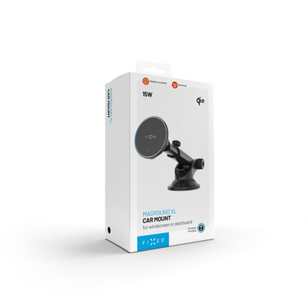 Trådlös bilhållare Fixed MagRound 2 XL, 15W, 1.67A, Svart
