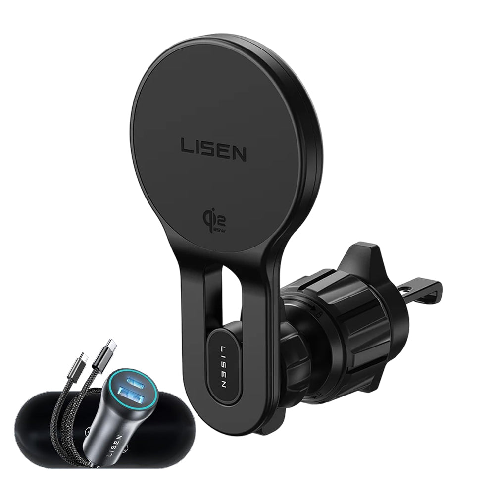 Trådlös billaddare Lisen W704 Pro, 25W, svart YL0225090003