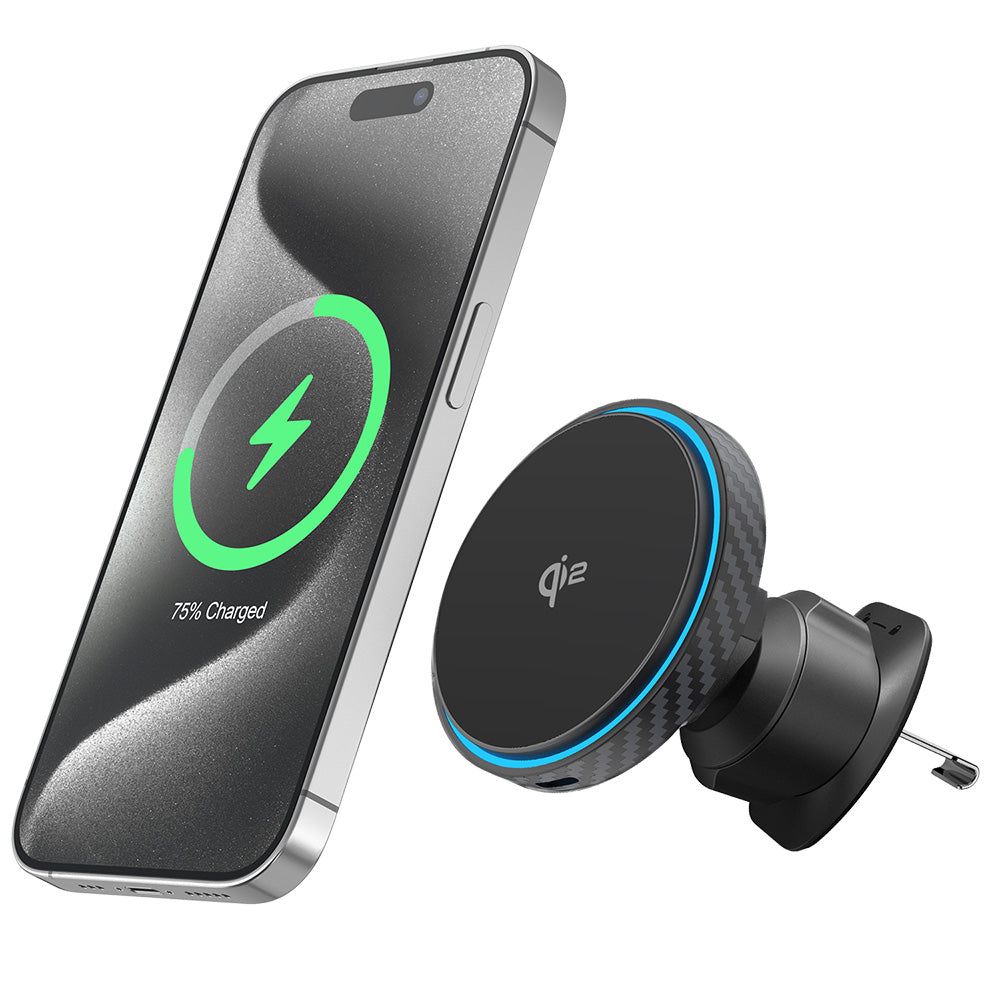 Trådlös Bilhållare Proove Graphite Circle, 15W, 1.67A, Svart WHGC15010001