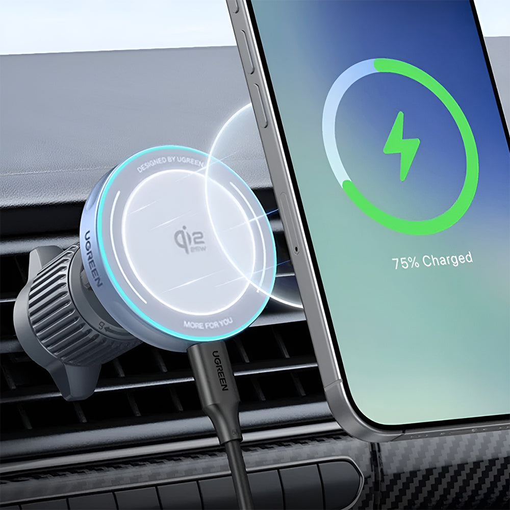 Trådlös Bil Laddare UGREEN W758, 25W, 1.67A, Blå
