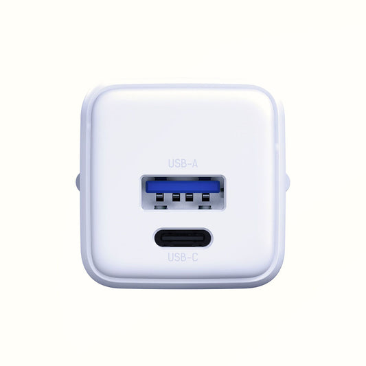 Nätverksladdare 3MK Hyper, 20W, 3A, 1 x USB-A - 1 x USB-C, Vit