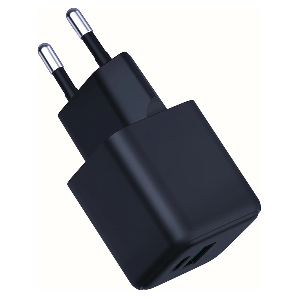 Nätverksladdare 3MK Hyper, 20W, 3A, 1 x USB-A - 1 x USB-C, Svart