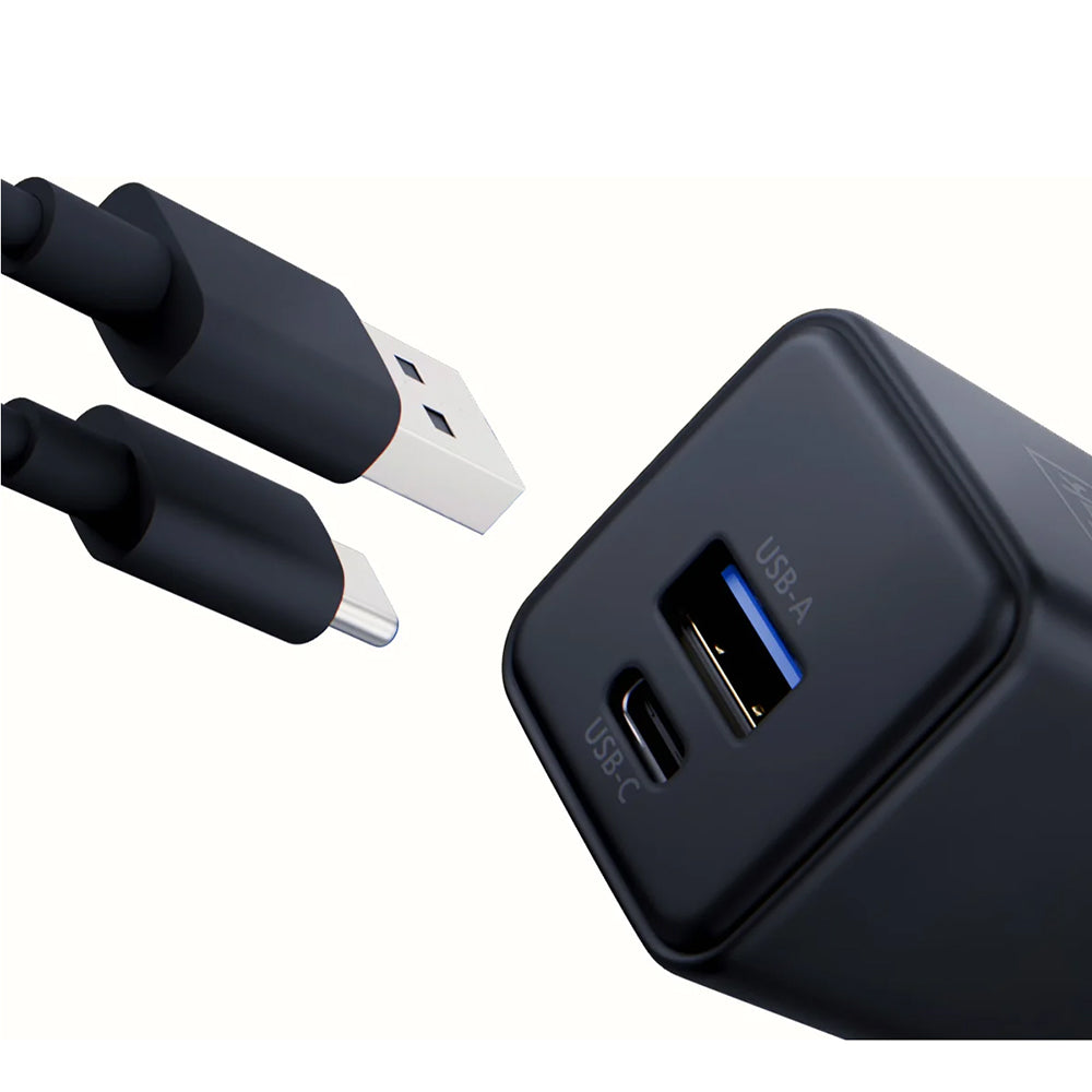 Nätverksladdare 3MK Hyper, 20W, 3A, 1 x USB-A - 1 x USB-C, Svart