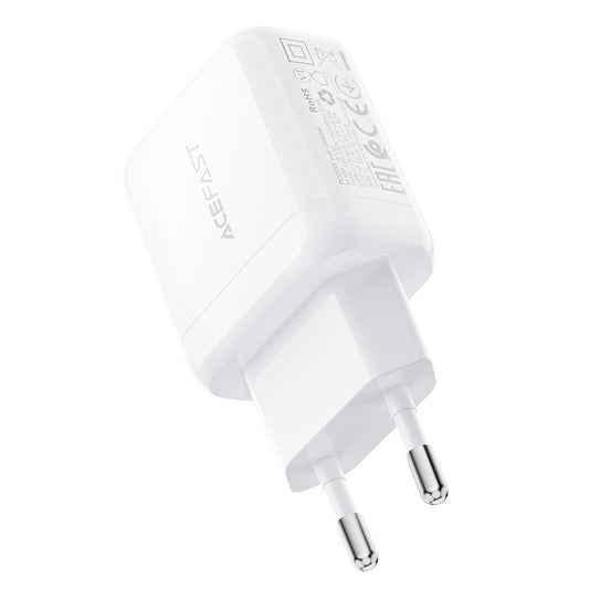 Nätverksladdare Acefast A130, 20W, 3A, 1 x USB-C, Vit