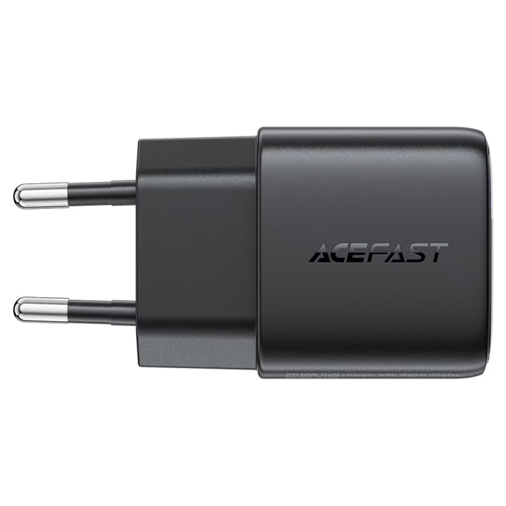 Acefast A135 Nätverksladdare Display, 45W, 3A, 1 x USB-C, Svart