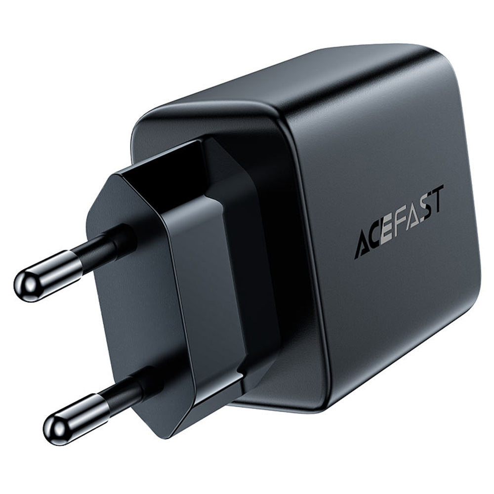 Nätverksladdare Acefast A33, 18W, 3A, 2 x USB-A, Svart