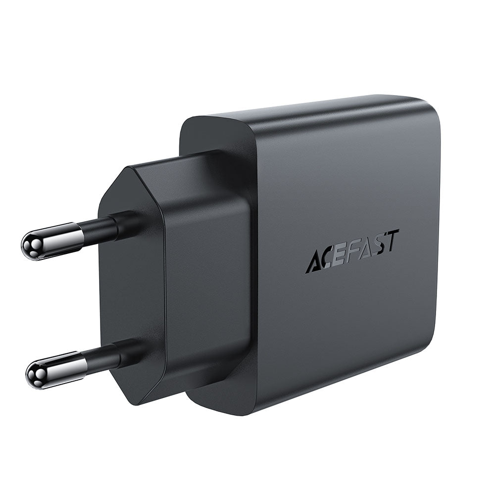 Nätverksladdare Acefast A69, 30W, 3A, 1 x USB-A - 1 x USB-C, Svart