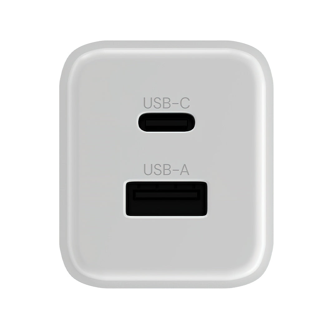 Allity Nätverksladdare. ATC-01-45WCC Fast, 45W, 3A, 1 x USB-A - 1 x USB-C, Vit.