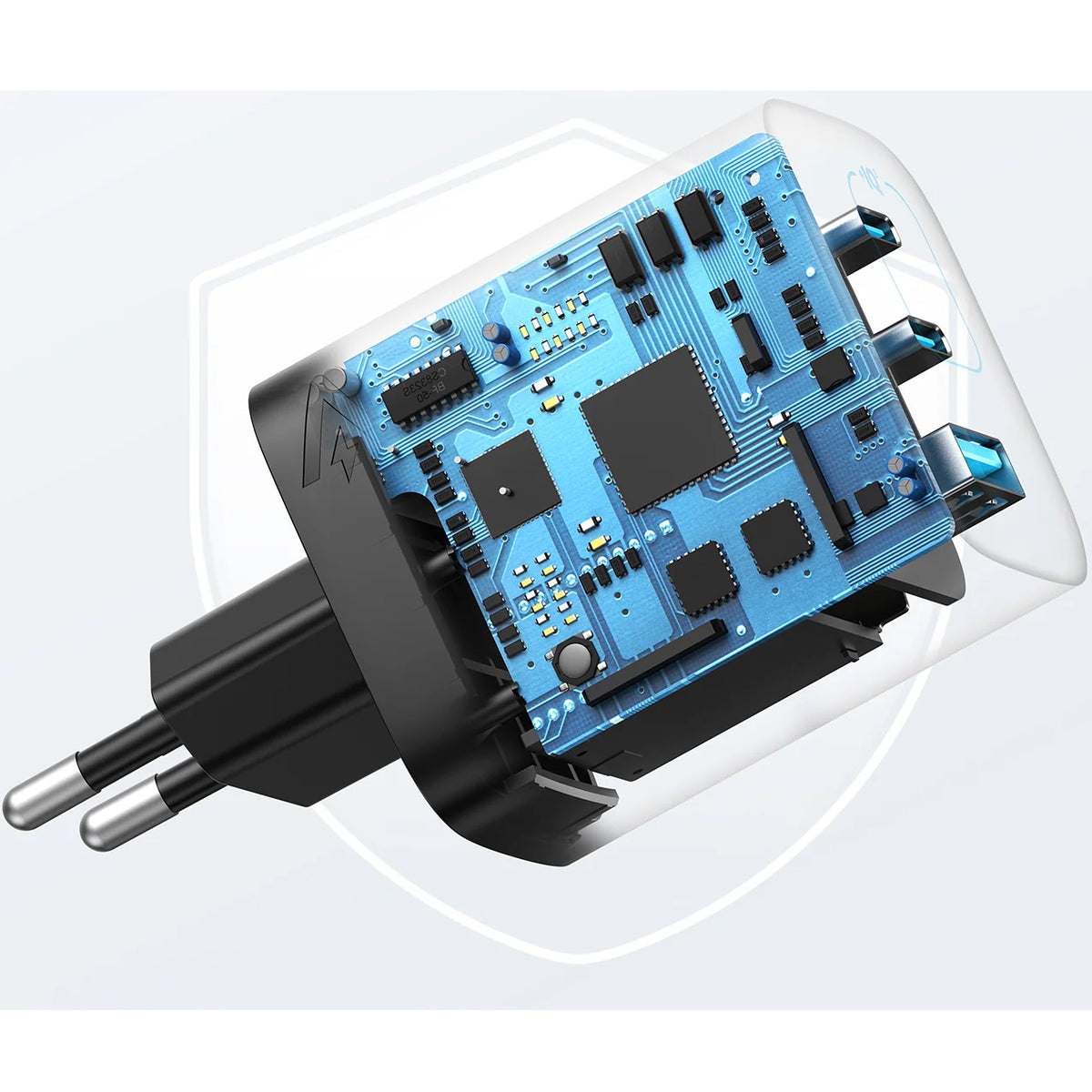 Nätverksladdare Anker 336, 67W, 3.25A, 1 x USB-A - 2 x USB-C, Svart A2674G11