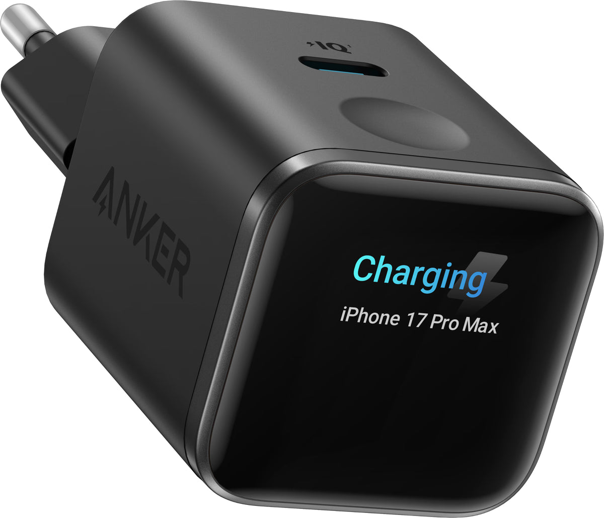 Anker Nano Display Nätadapter, 45W, 3A, 1 x USB-C, Svart A121DG11