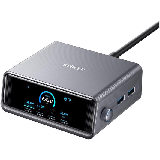 Laddningsstation Anker Prime, 250W, 2 x USB-A - 4 x USB-C, svart A2345341
