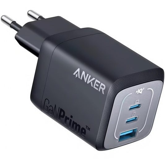 Anker Prime nätverksladdare, 67W, 5A, 1 x USB-A - 2 x USB-C, svart A2669313