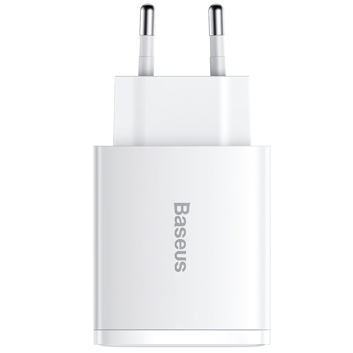 Nätverksladdare Baseus Compact, 30W, 1 x USB-C - 2 x USB-A, Vit CCXJ-E02