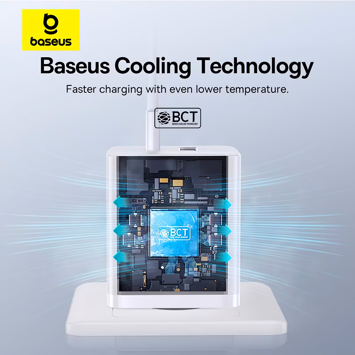 Nätverksladdare Baseus Cube, 30W, 2,4A, 1 x USB-A - 1 x USB-C, vit P10111404213-00